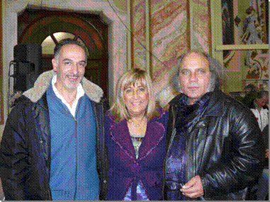 Antonello Lupino con la giornalista Paola Harris ed il contattista Maurizio Cavallo